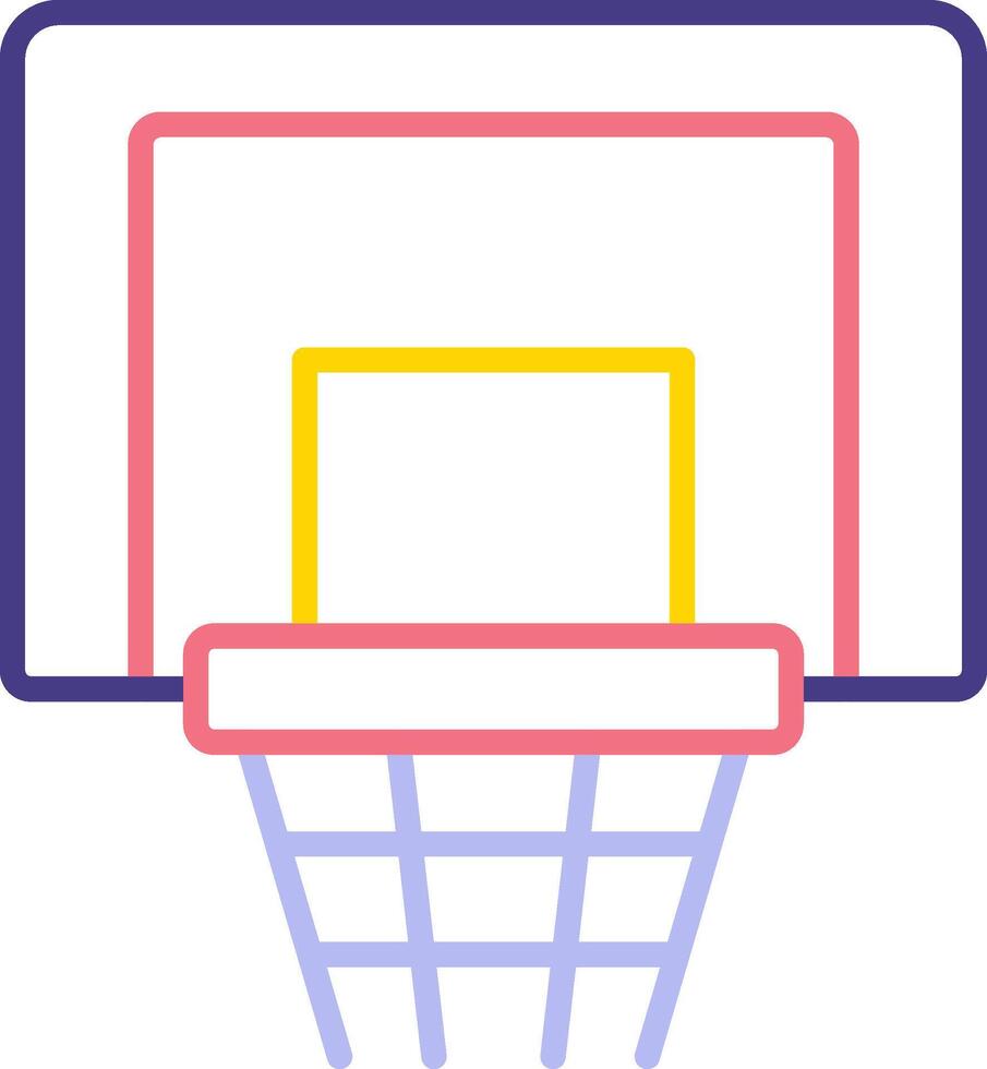 Basketball Hoop Vecto Icon vector