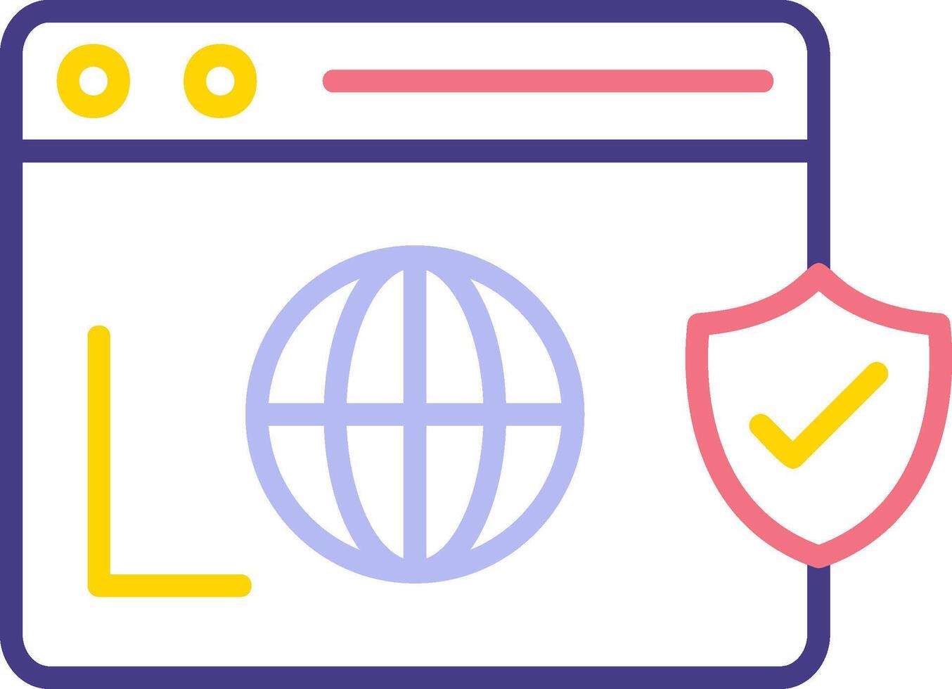Secure  Browser Vecto Icon vector