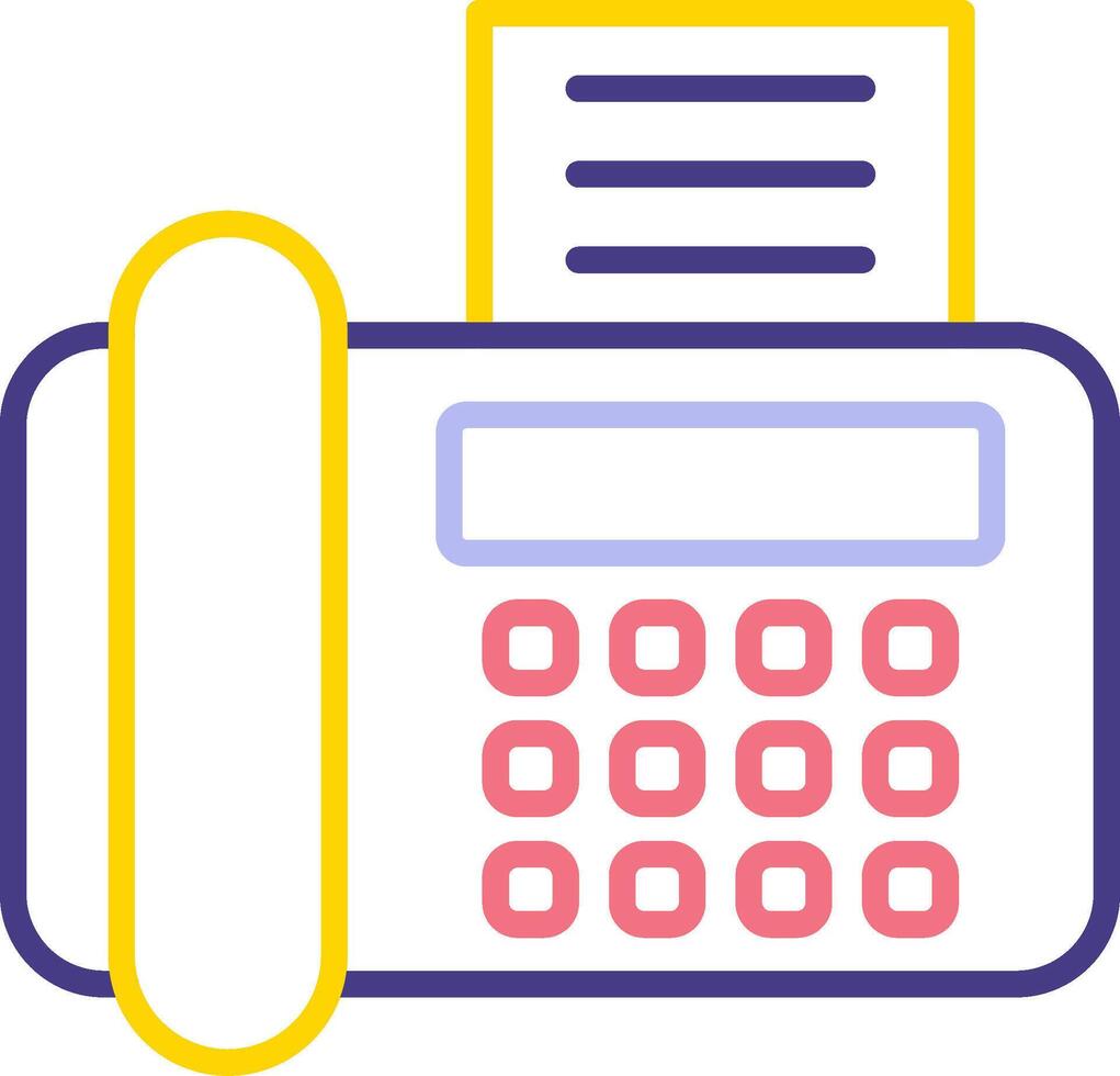 Fax Machine Vecto Icon vector
