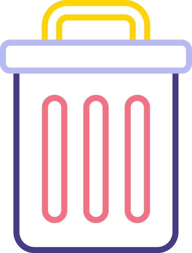 Trash Bin Vecto Icon vector