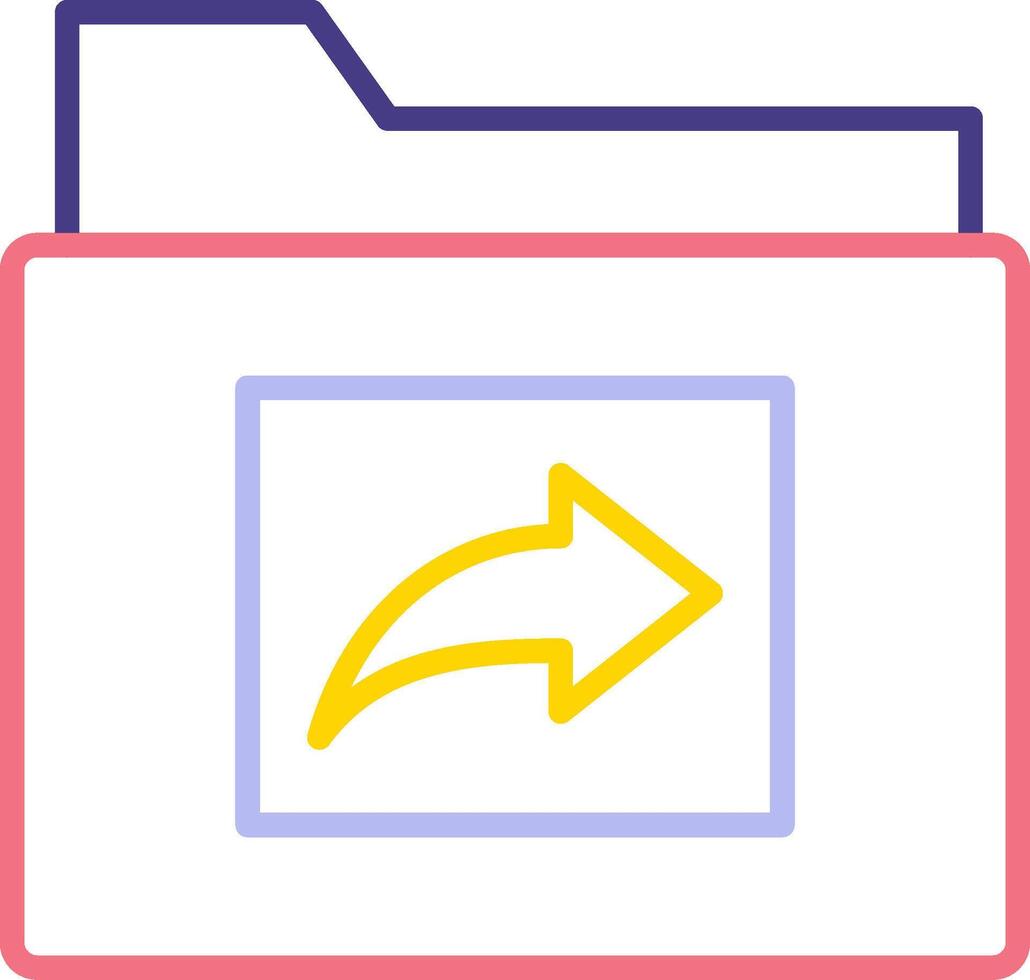 Folder Share Vecto Icon vector