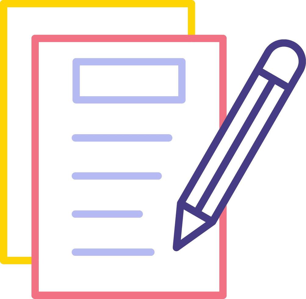 Notes Writing Vecto Icon vector