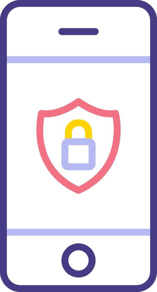 Mobile Security Vecto Icon vector
