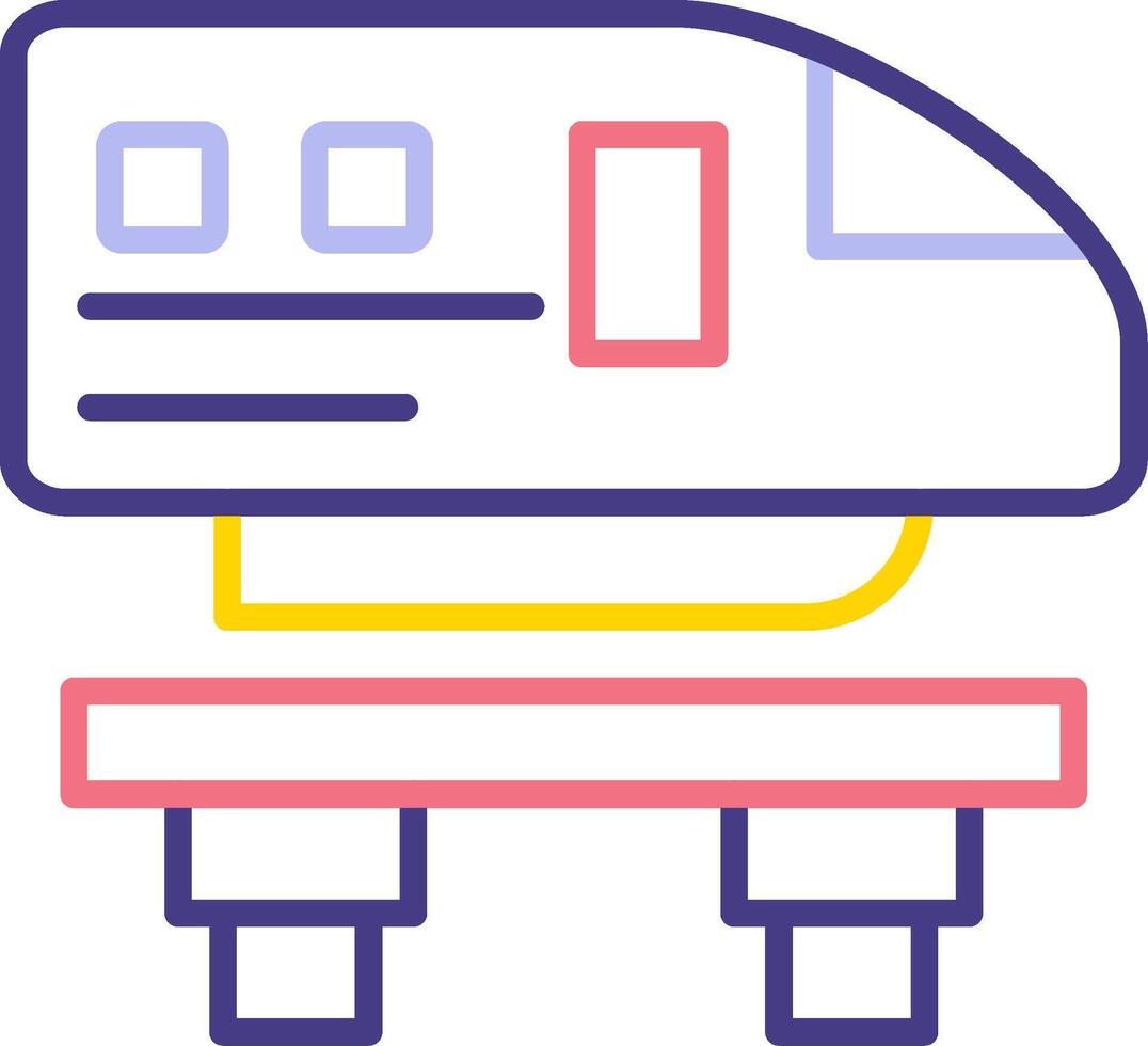 Monorail Vecto Icon vector