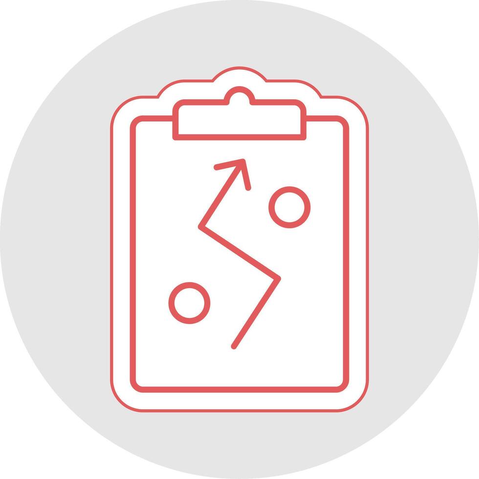 Strategy Line Sticker Multicolor Icon vector