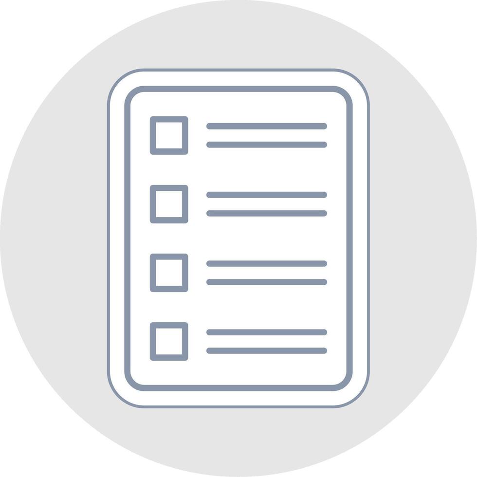 Task List Line Sticker Multicolor Icon vector