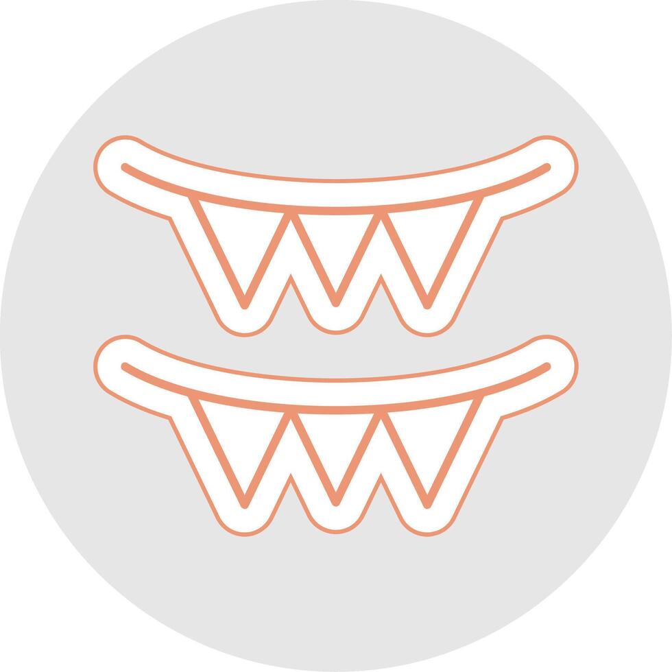 Garland Line Sticker Multicolor Icon vector