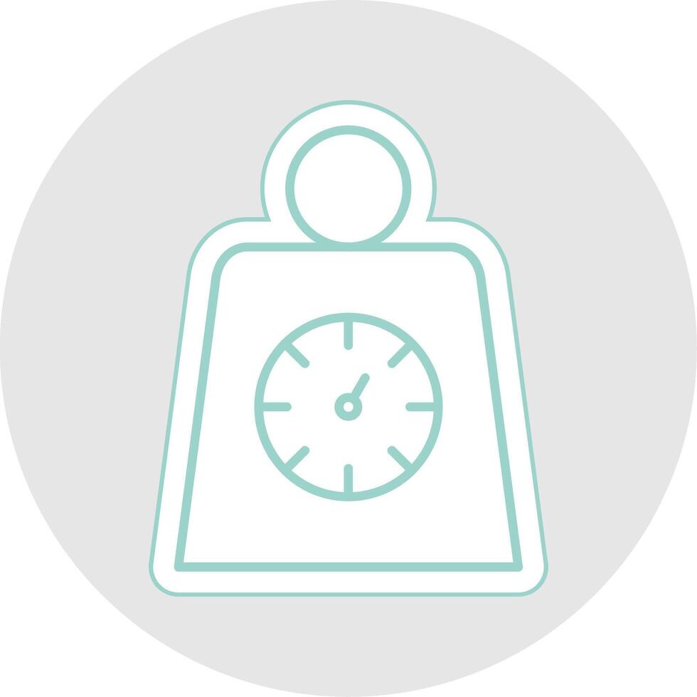 Weight Line Sticker Multicolor Icon vector