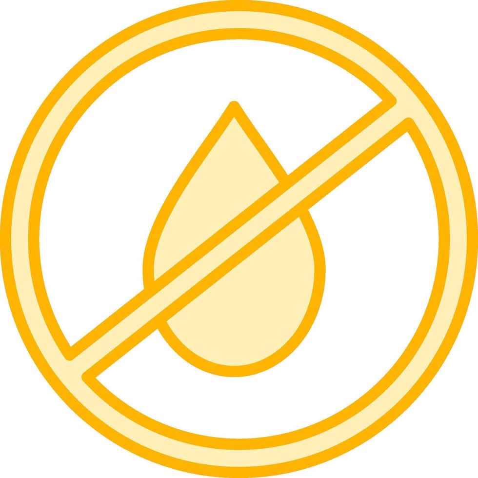 No agua vecto icono vector