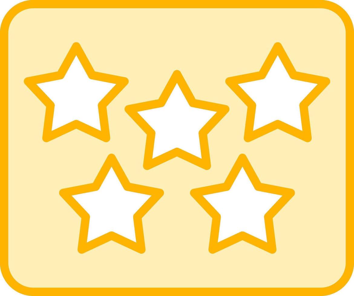 Five Star Vecto Icon vector