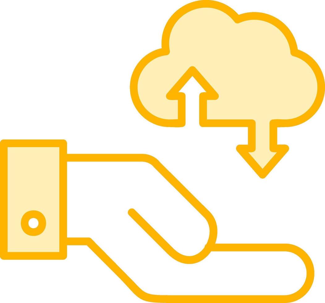 nube datos transferir vecto icono vector