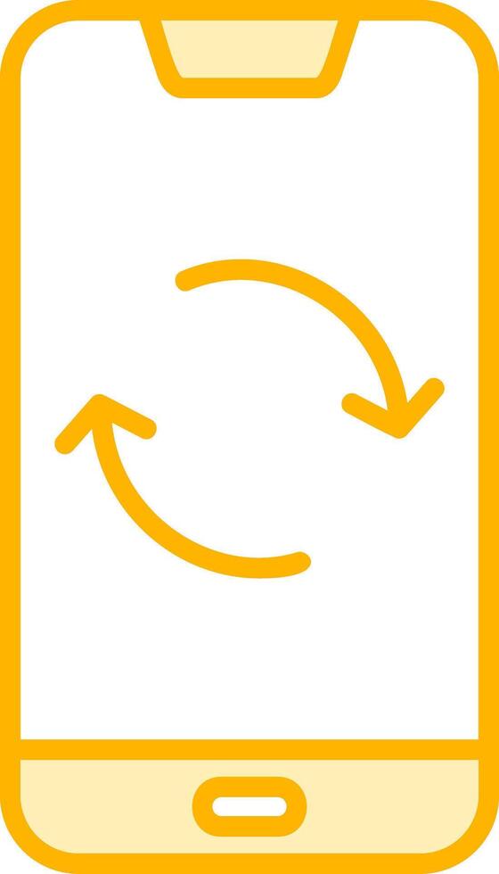 Smartphone Data Sync Vecto Icon vector