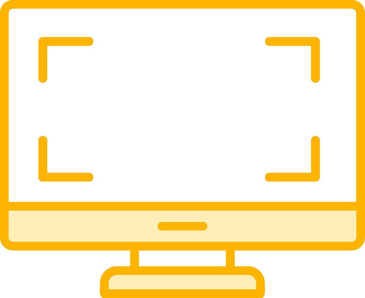 Monitor Vecto Icon vector
