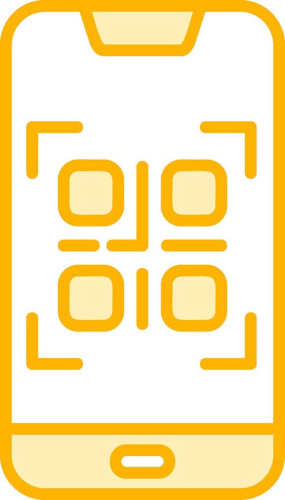 Smartphone QR Code Vecto Icon vector