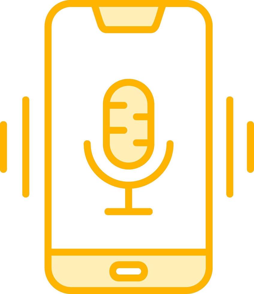 Mobile Voice Assistant Vecto Icon vector