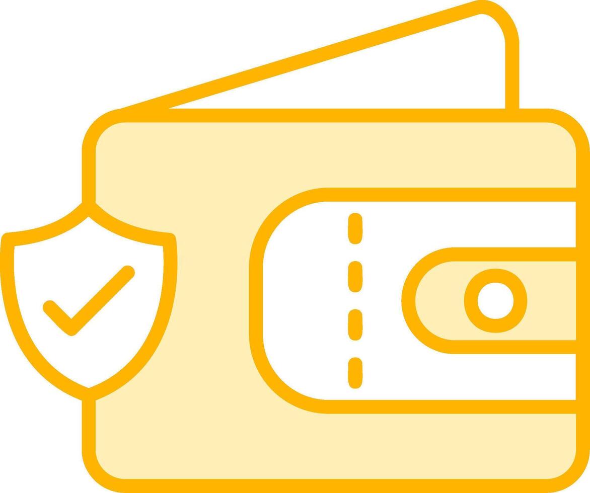 Wallet Secure Vecto Icon vector