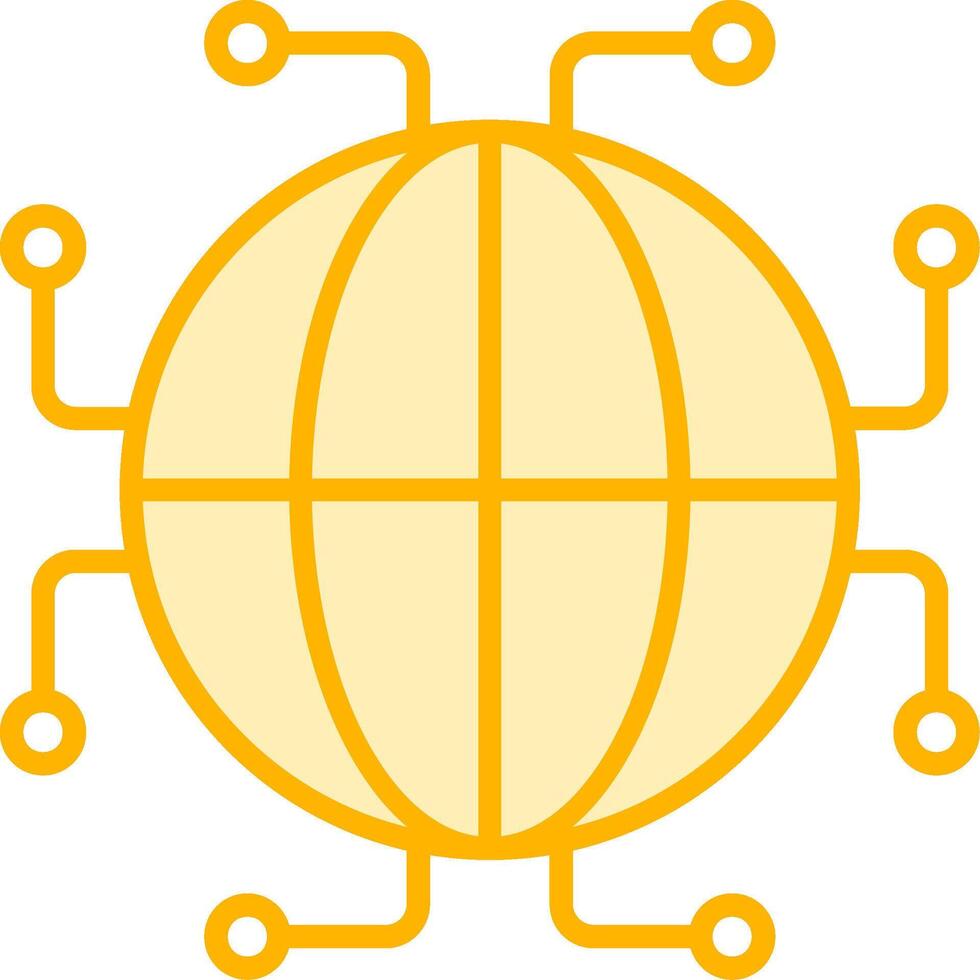 Digtal World Vecto Icon vector