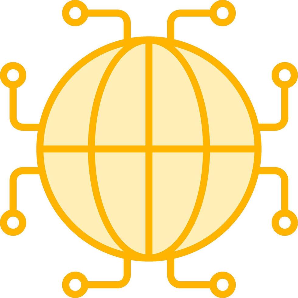 Digtal World Vecto Icon vector