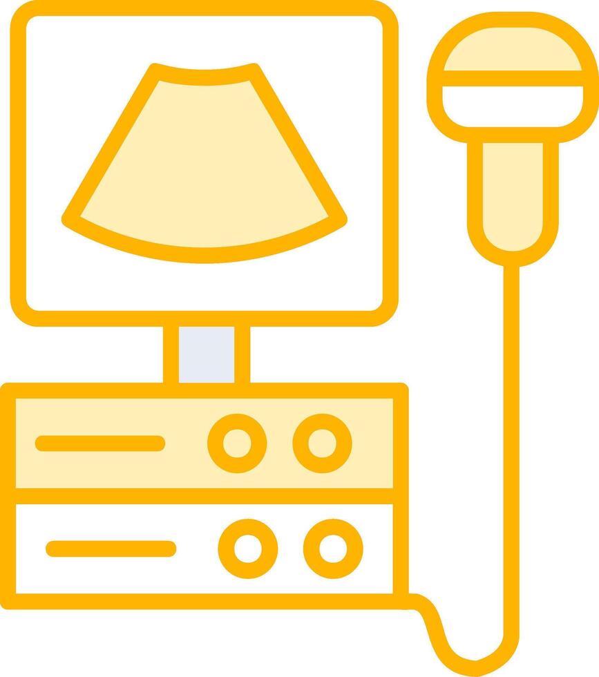 Ultrasound Machine Vecto Icon vector