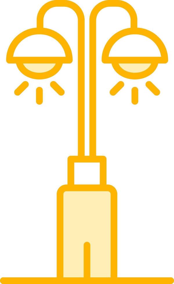 Park Lamp Vecto Icon vector
