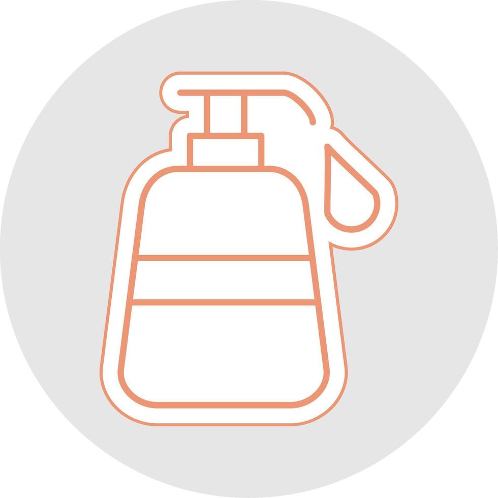 Liquid Soap Line Sticker Multicolor Icon vector