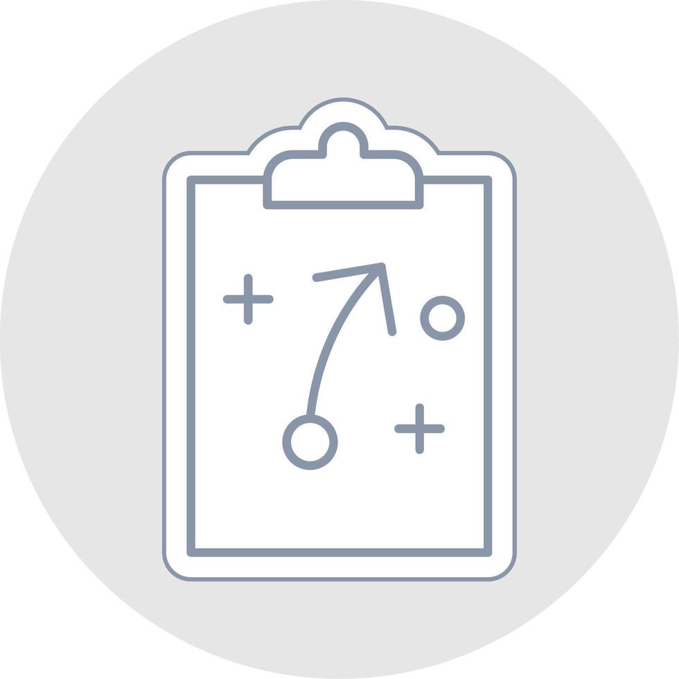 Strategy Line Sticker Multicolor Icon vector
