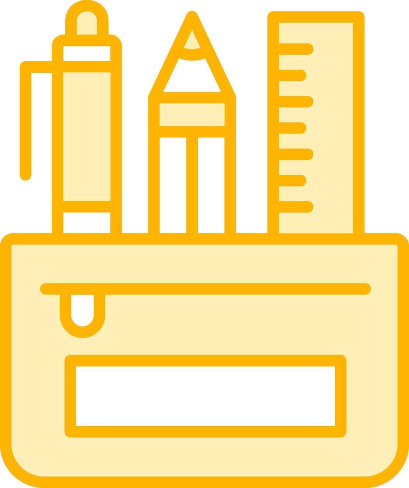 Pencil Case Vecto Icon vector