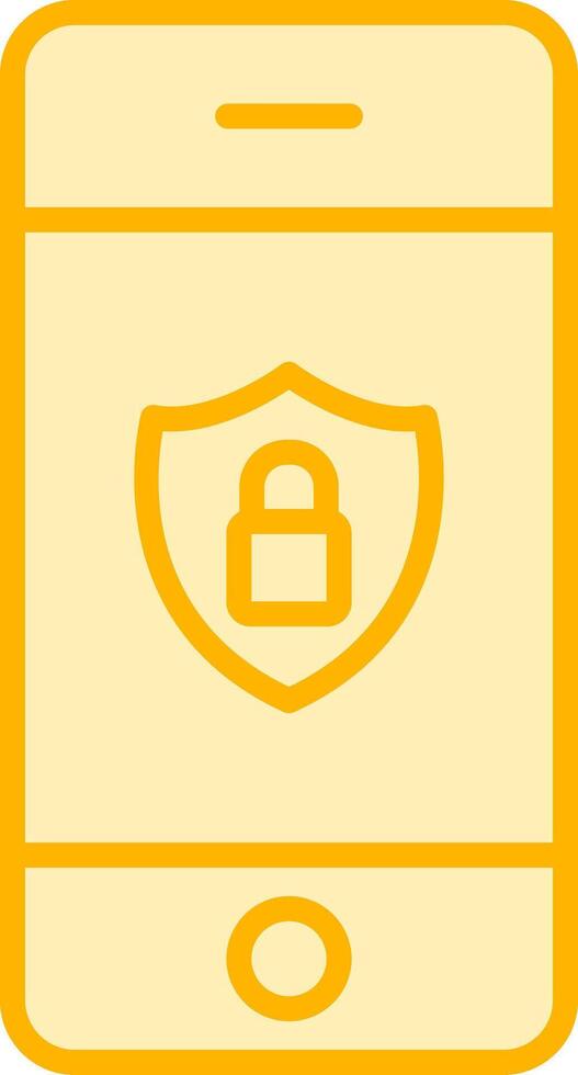 Mobile Security Vecto Icon vector