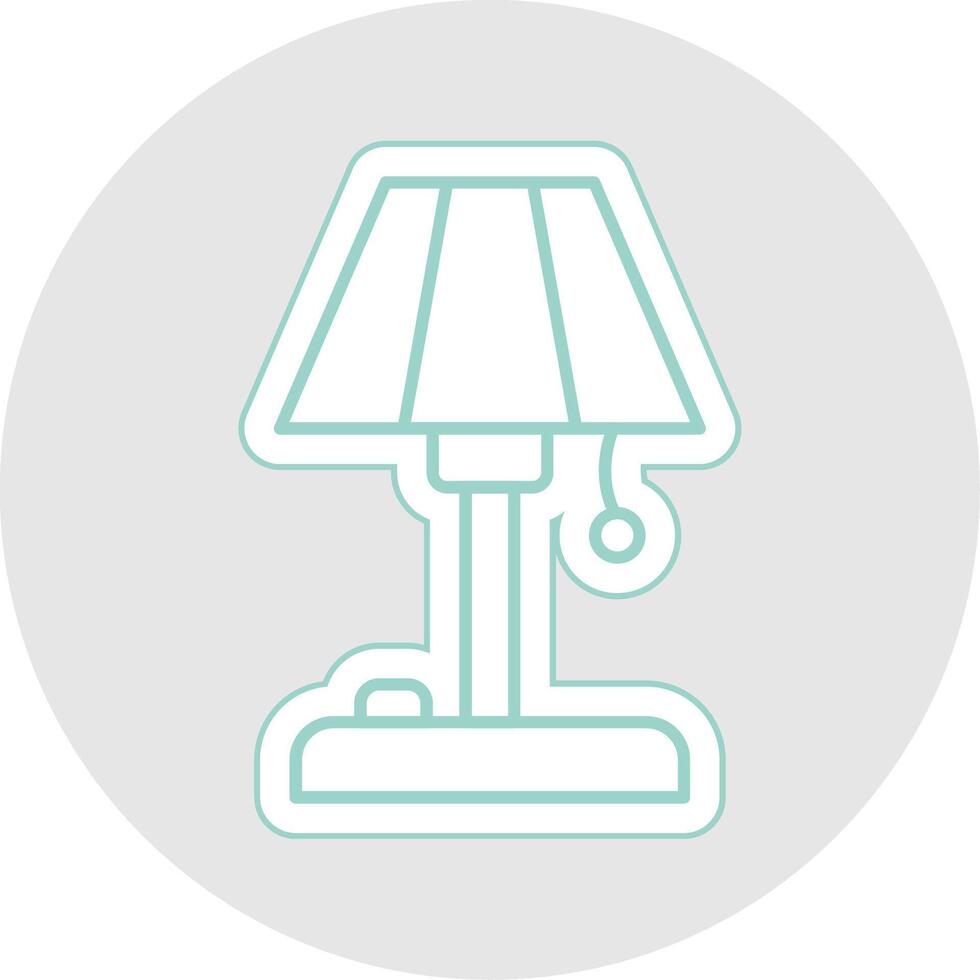 Floor Lamp Line Sticker Multicolor Icon vector