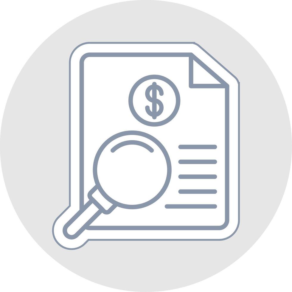Investigation Line Sticker Multicolor Icon vector