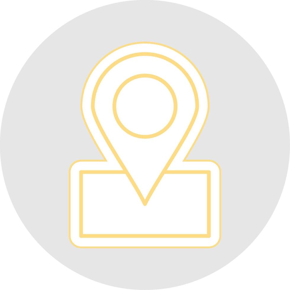 Map Line Sticker Multicolor Icon vector