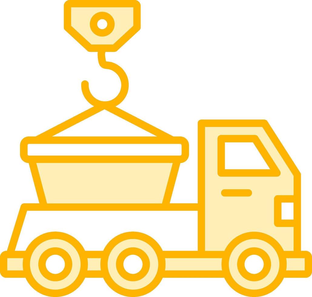 Skip Truck Vecto Icon vector