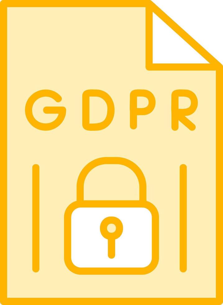 GDPR Vecto Icon vector