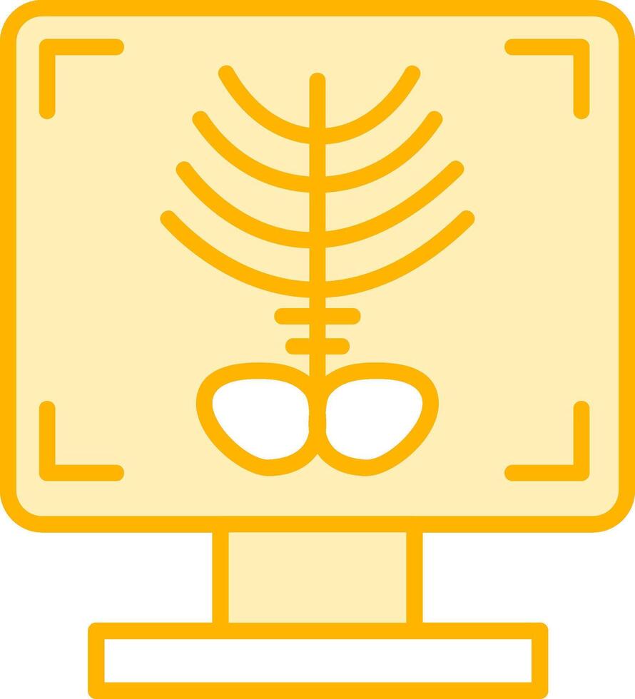 X-ray Bone Vecto Icon vector