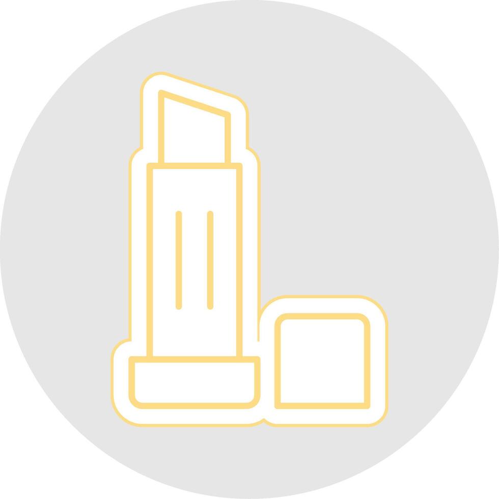 Lip Balm Line Sticker Multicolor Icon vector