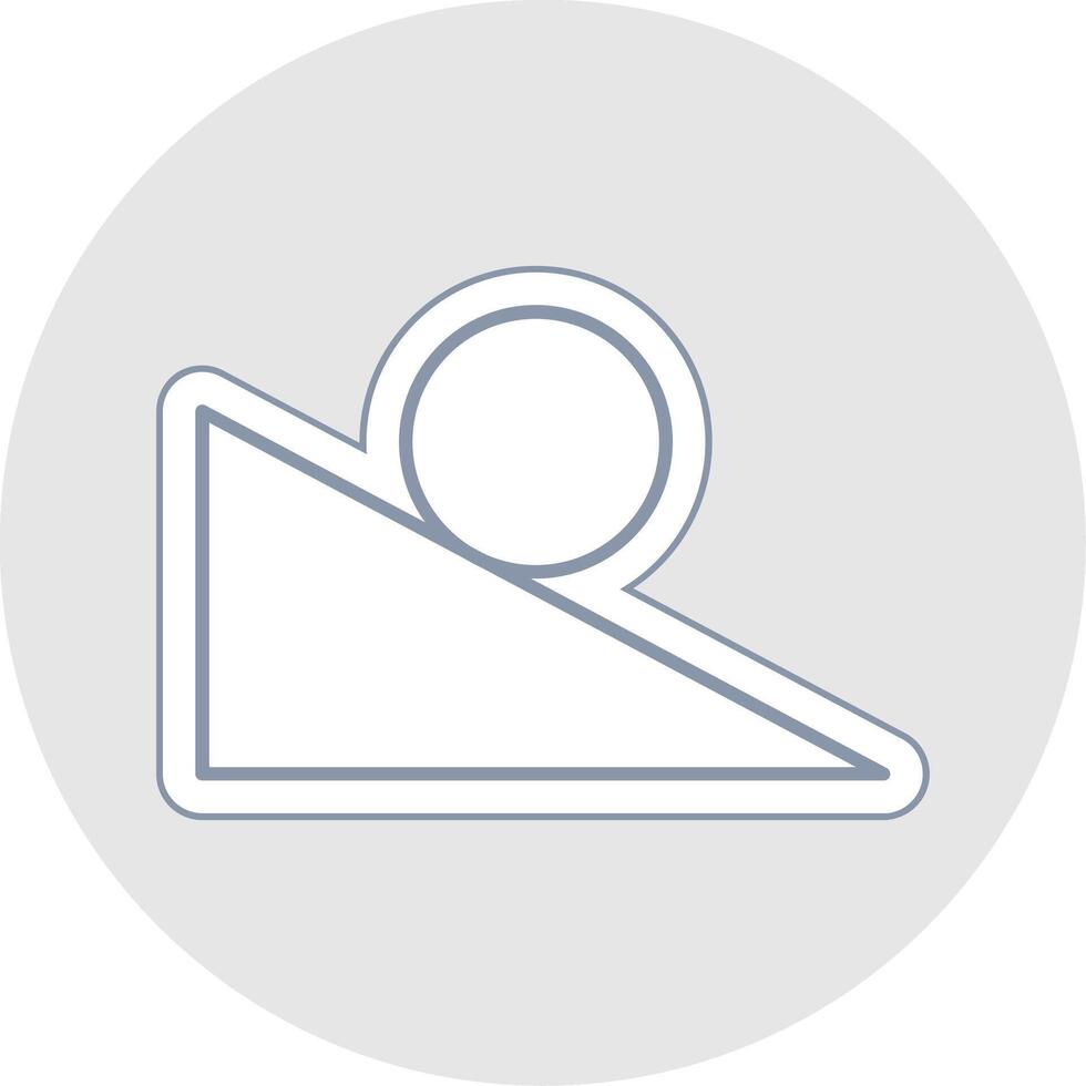 Ramp Line Sticker Multicolor Icon vector