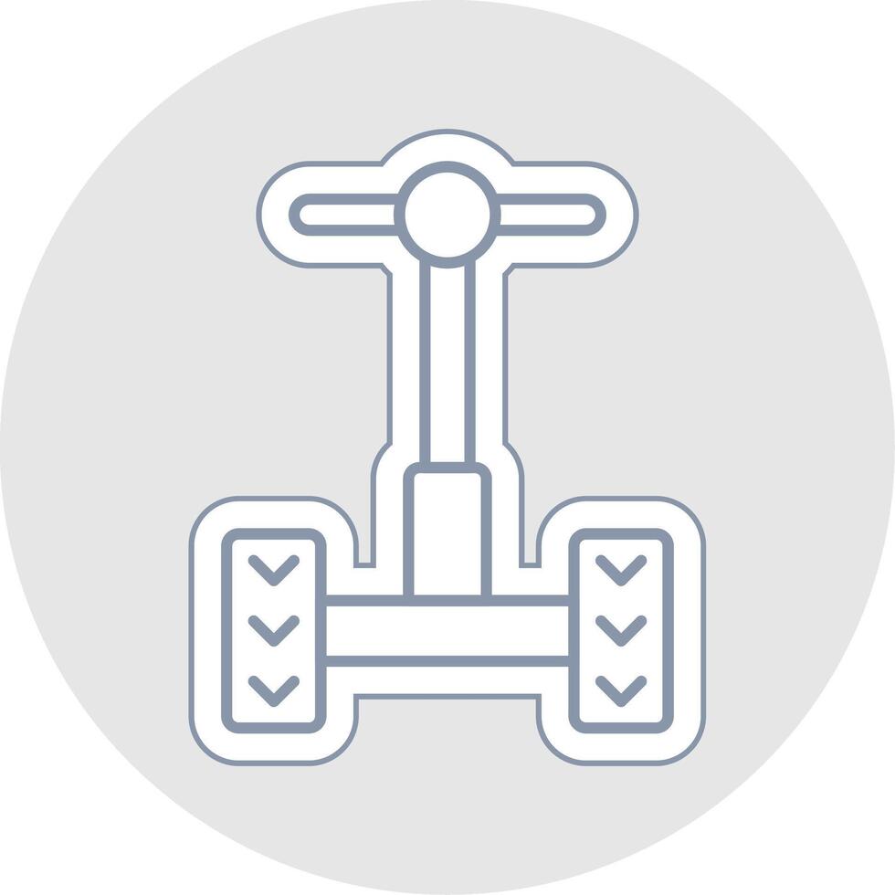 Segway Line Sticker Multicolor Icon vector