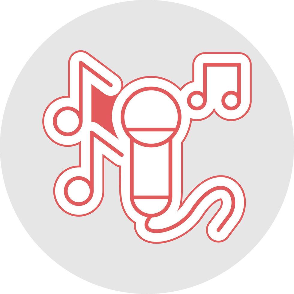 Sing Line Sticker Multicolor Icon vector