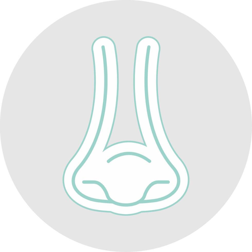 Rhinology Line Sticker Multicolor Icon vector