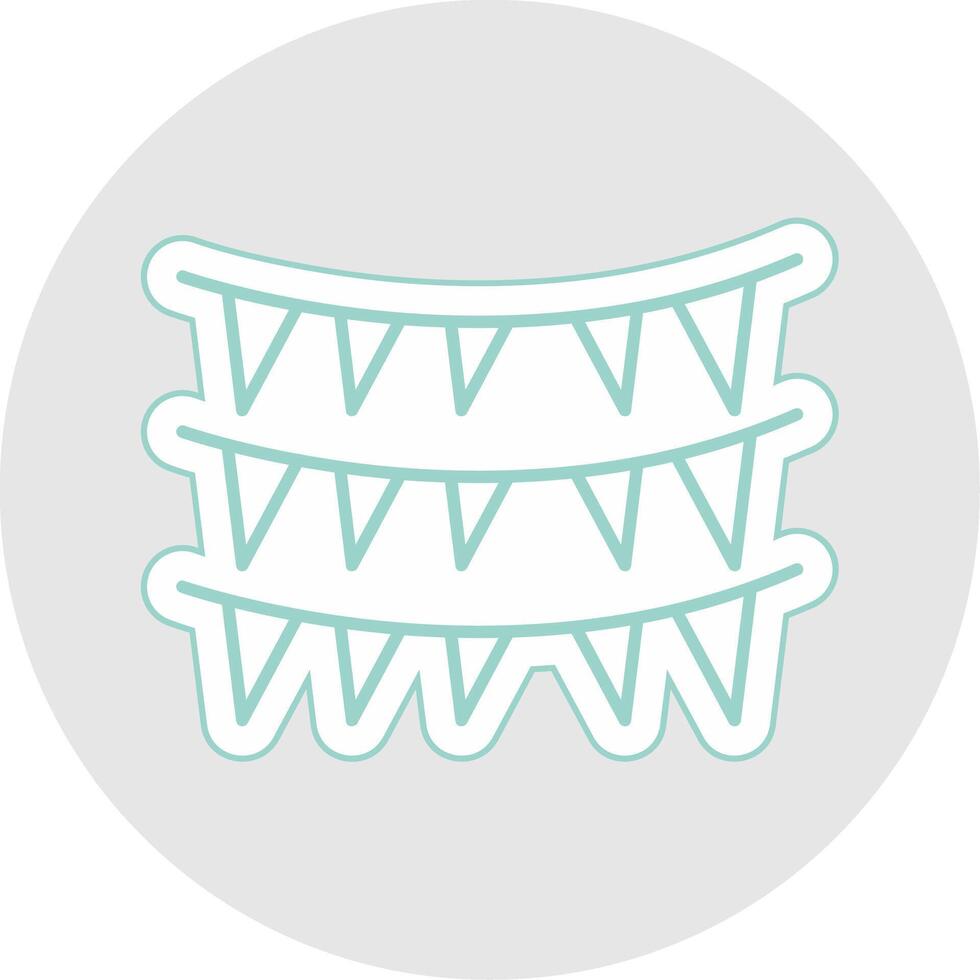 Decoration Line Sticker Multicolor Icon vector