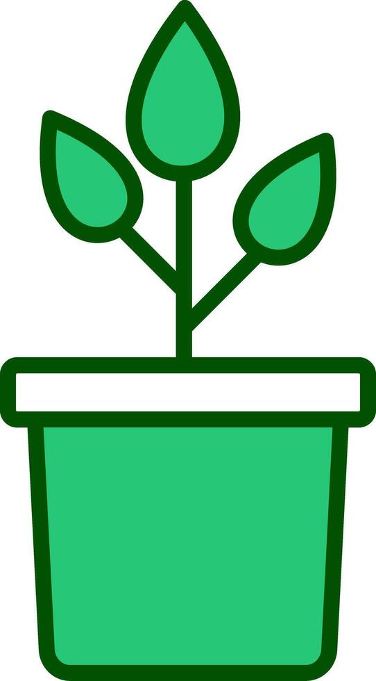 Plant Pot Vecto Icon vector