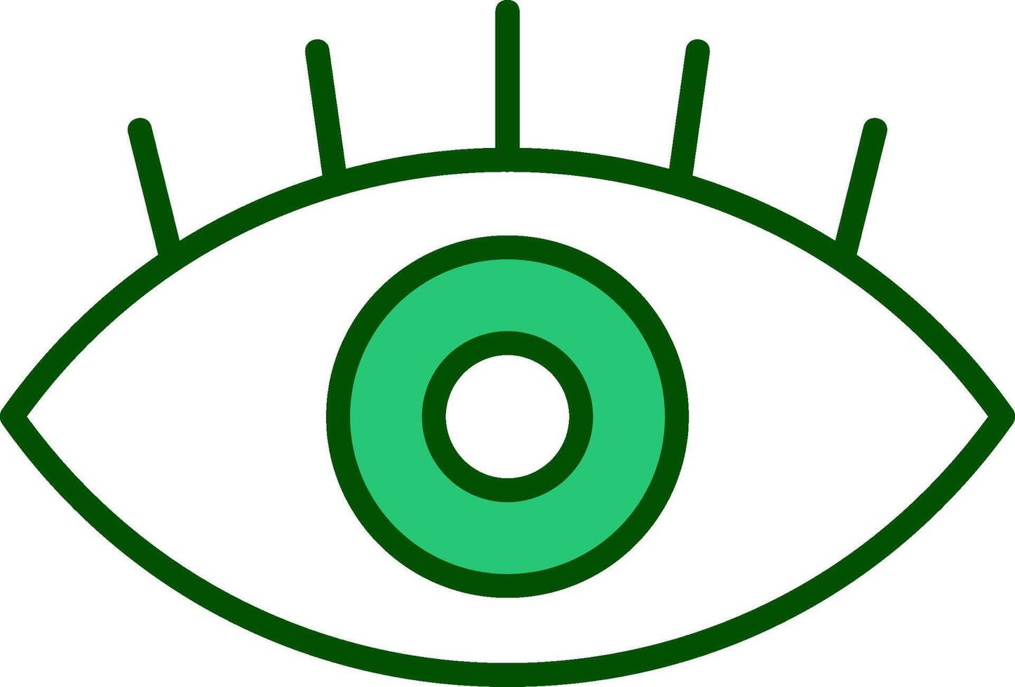 ojo vecto icono vector