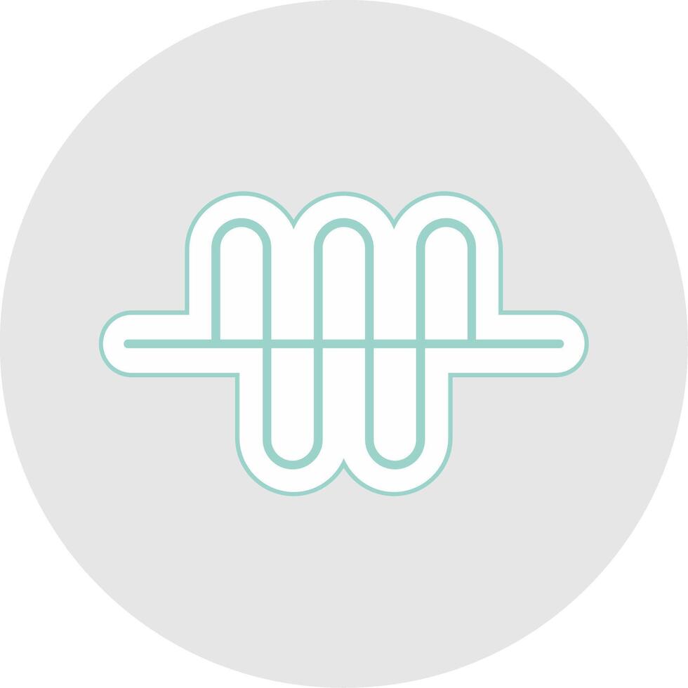 Audio Wave Line Sticker Multicolor Icon vector