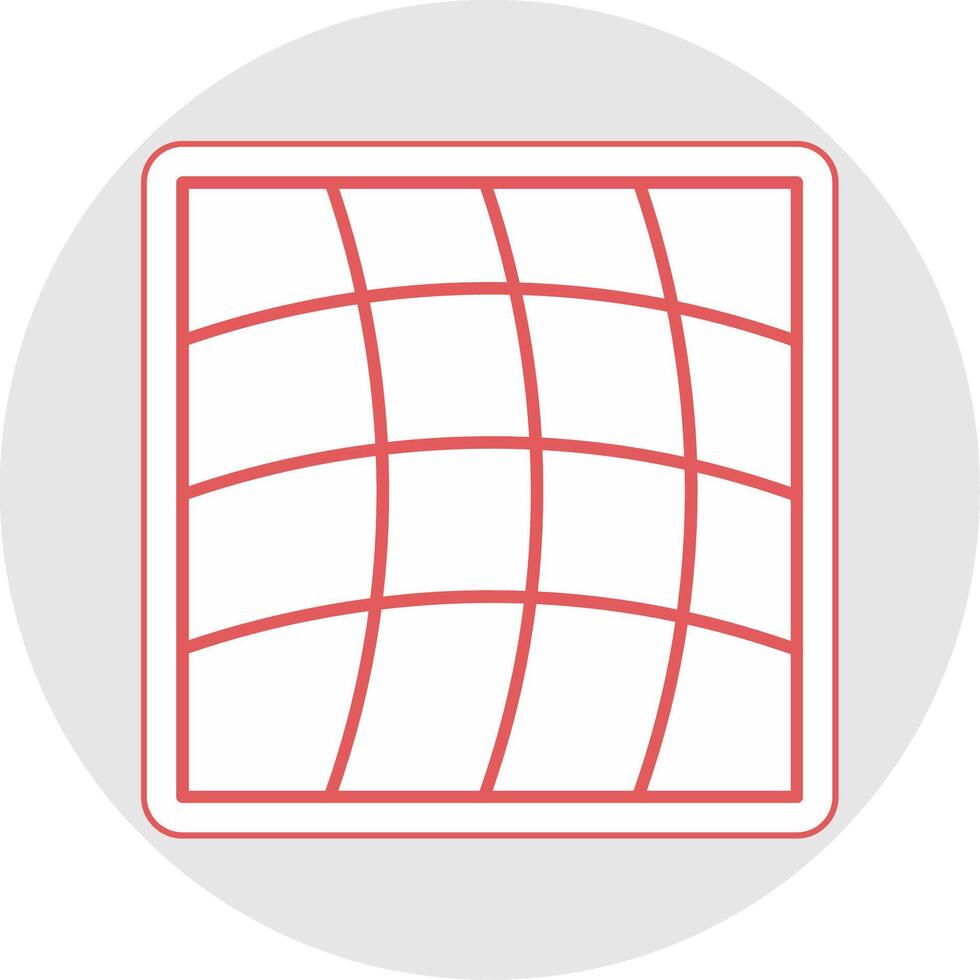 Warp Line Sticker Multicolor Icon vector