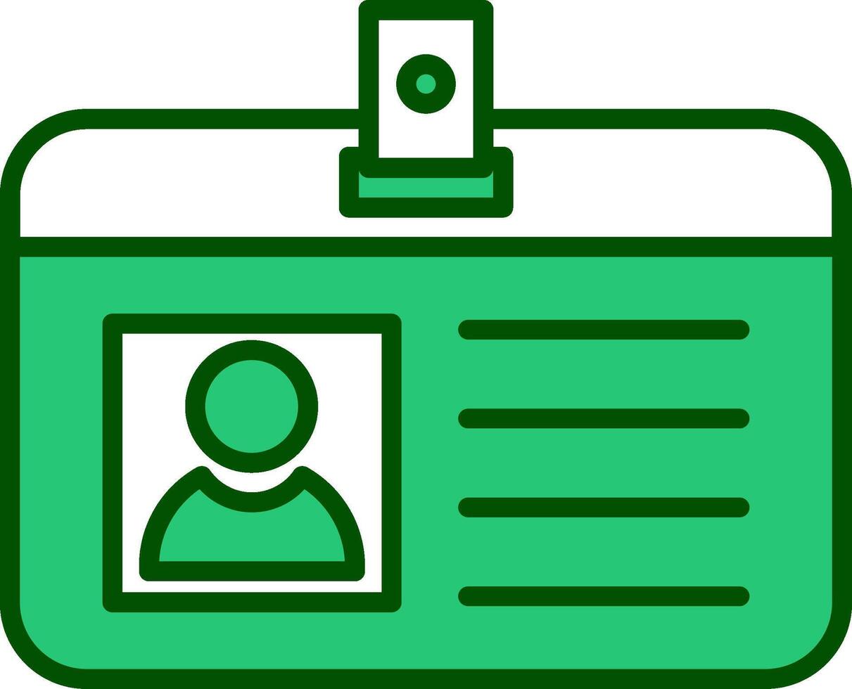 Identification Card Vecto Icon vector