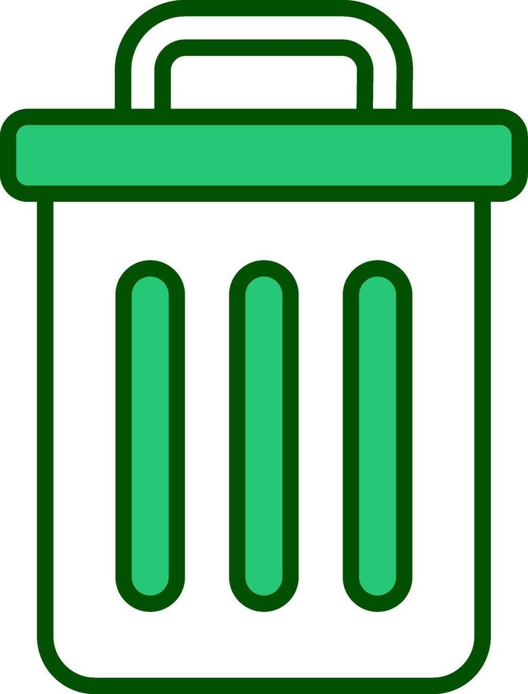 Trash Bin Vecto Icon vector