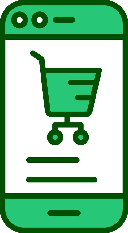 Online Phone Marketing Vecto Icon vector