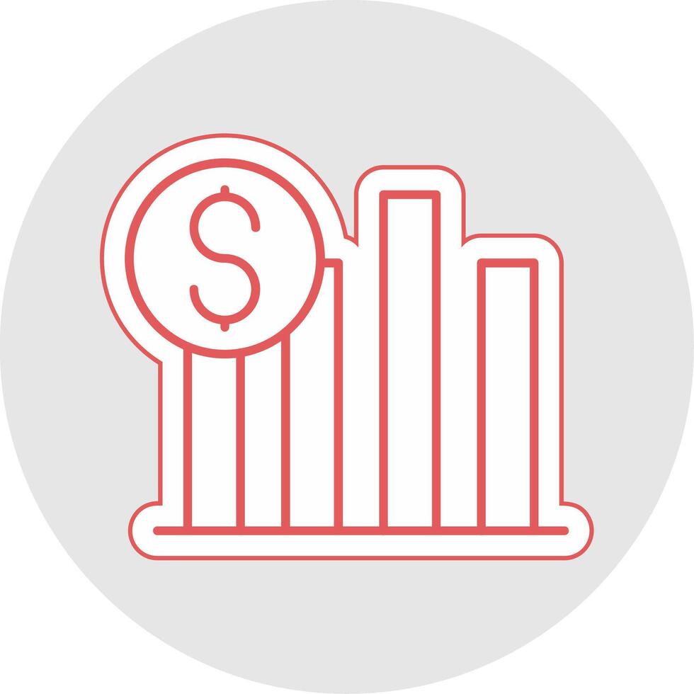 Sales Line Sticker Multicolor Icon vector
