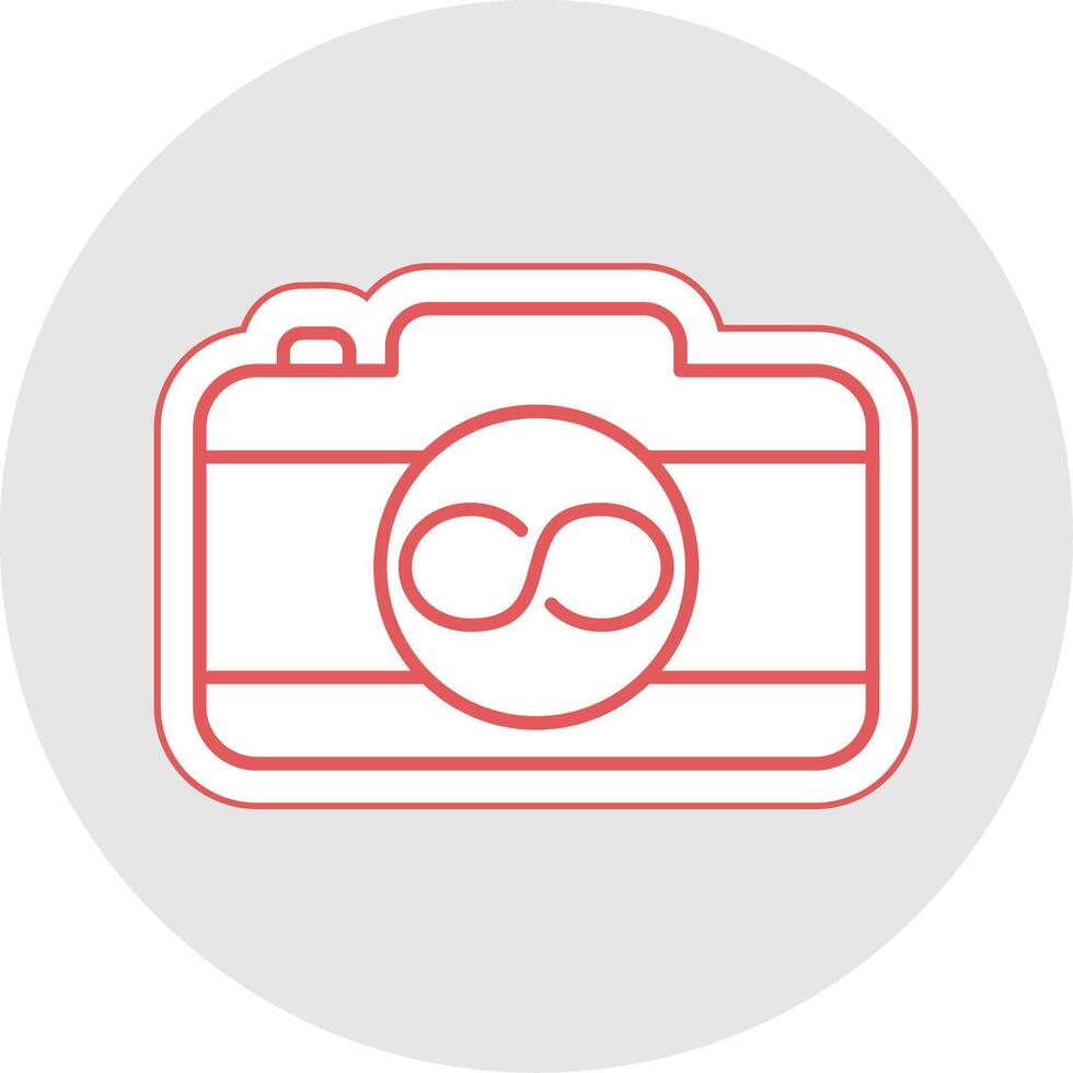 Infinity Line Sticker Multicolor Icon vector