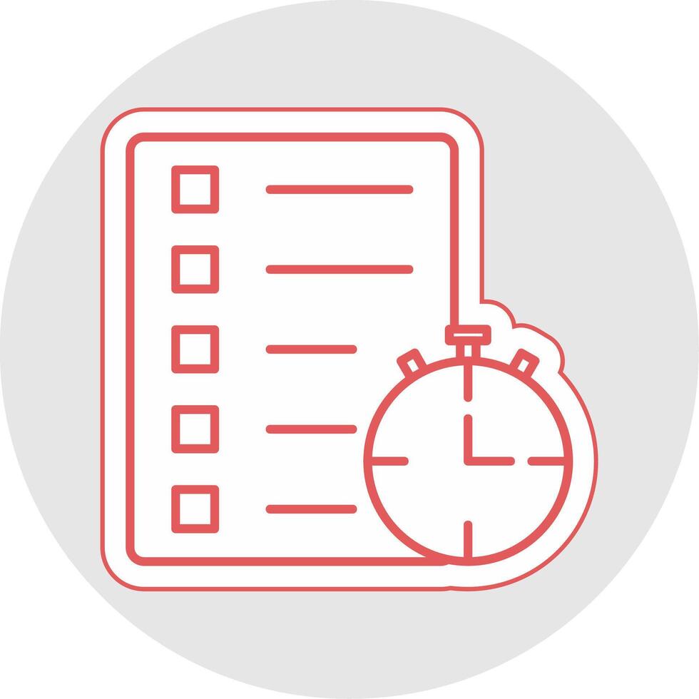Track Of Time Line Sticker Multicolor Icon vector